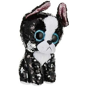 Ty Beanie Boos Flippables Portia the Dog plush toy in  sequins
